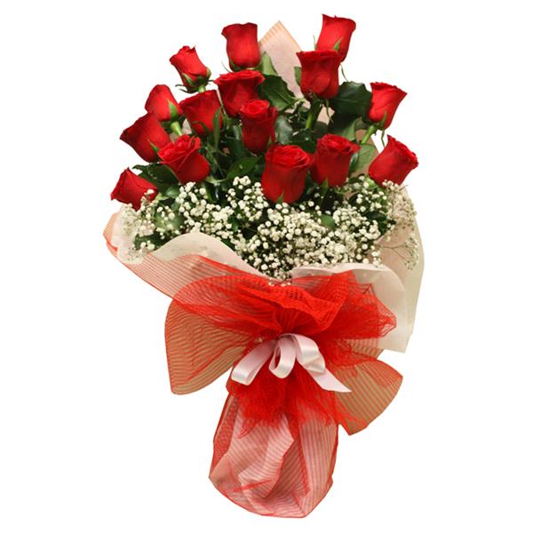15 Rot Rosen Strauß